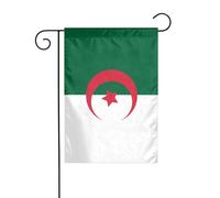 Dlxw Drapeau de l'Algérie 30,48 x 45,72 cm double face pour l'extérieur crée une décoration de jardin romantique, une atmosphère extérieure à la maison. Améliorez le goût de votre décoration de jardin