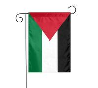 Dlxw Drapeau de l'État de Palestine 30,48 x 45,72 cm double face pour créer une décoration de jardin romantique pour la maison et l'extérieur. Améliorez le goût de votre décoration de jardin, maison