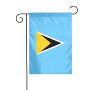 Dlxw Drapeau de Sainte Lucie 30,48 x 45,72 cm double face pour créer une décoration de jardin romantique, une atmosphère extérieure à la maison. Améliorez le goût de votre décoration de jardin, maison