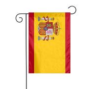 Dlxw Drapeau espagnol de 30,48 x 45,72 cm double face pour créer une décoration de jardin romantique pour la maison et l'extérieur. Améliorez le goût de votre décoration de jardin à la maison et à