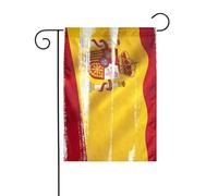 Dlxw Drapeau espagnol de 30,48 x 45,72 cm double face pour créer une décoration de jardin romantique pour la maison et l'extérieur. Améliorez le goût de votre décoration de jardin, maison et extérieur