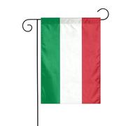 Dlxw Drapeau italien de 30,48 x 45,72 cm double face pour créer une décoration de jardin romantique pour la maison et l'extérieur. Améliorez le goût de votre décoration de jardin à la maison et à