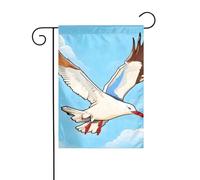 Dlxw Drapeau mouettes volantes de 30,48 x 45,72 cm double face pour créer une décoration de jardin romantique pour la maison et l'extérieur. Améliorez le goût de votre décoration de jardin à la maison