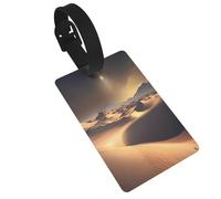 Dlxw Étiquettes de bagage en PVC pour sacs de voyage et étiquettes d'identification de bagages. Démarquez-vous lors de vos voyages ! Désert du Sahara