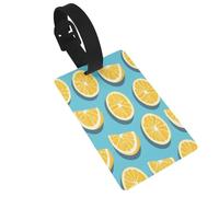 Dlxw Étiquettes de bagage en PVC pour sacs de voyage et étiquettes d'identification de bagages. Les essentiels de voyage se démarquent lors de vos voyages ! Cales de citron