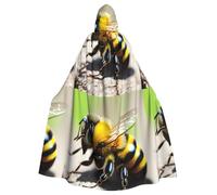 DLXW Jolie cape à capuche petite abeille pour homme et femme