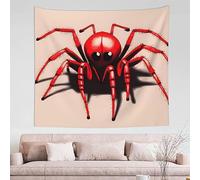 DLXW Jolie petite tapisserie d'araignée rouge - Créez une décoration de chambre de rêve pour rendre votre espace romantique et créatif, taille unique