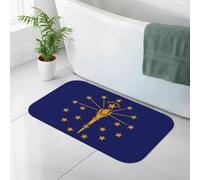 Dlxw Le tapis de bain en pierre de diatomite a une super absorption d'eau. Le tapis de douche Stone est antidérapant et sèche rapidement. C'est un tapis de sol de salle de bain (50 x 80 cm).