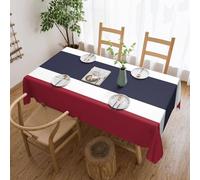 Dlxw Nappe résistante aux taches de qualité supérieure - Drapeau de la Thaïlande - Pour pique-niques, cuisines et dîners de vacances - 137,2 x 183 cm
