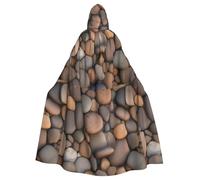DLXW pebbles in the beach cape à capuche pour hommes et femmes