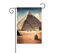 Dlxw Rêver des pyramides du drapeau khufu 30,48 x 45,72 cm double face crée une décoration de jardin romantique atmosphère extérieure à la maison. Améliorez le goût de votre décoration de jardin