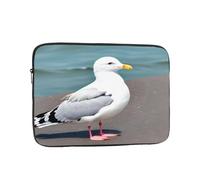 Dlxw Sac intérieur pour ordinateur portable, protection tendance, léger et portable ! 15 pouces, résistant aux chocs, motif mouette mignonne