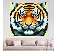 DLXW Tapisserie petite tête de tigre - Créez une décoration de chambre de rêve pour rendre votre espace romantique et créatif, taille unique