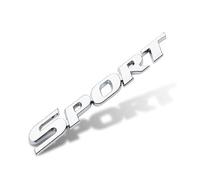 DLXYZML Autocollants 3D en Métal pour Voiture pour Peugeot Bipper,Alliage Aluminium Réfléchissant Emblème Stickers for Les Voitures Pièces Détachées Auto,Silver