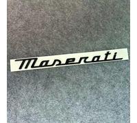 DLXYZML Noir Rechange Embleme Kits pour Maserati GranTurismo 2023 2024 2025,3D Grille Avant Coffre Arrière Logo Lettres Autocollant Insigne Grill Calandre Accessoires Décoration Style Voiture