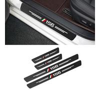 DLXYZML Protection Seuil Voiture pour Alfa Romeo 156 Crosswagon,Fibre Carbone avec Emblème Voiture Bande de Seuil Autocollant Seuil Porte Anti Rayures Accessoires Voiture