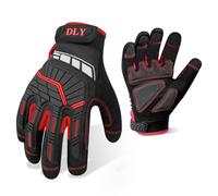 DLY Gants de Travail de Sécurité pour Homme,Gants de Mécanicien avec Écran Tactile,Gants Résistants Anti-impact,Gants Anti-vibrations pour Industrie Automobile, Motocyclisme, Construction Régulière