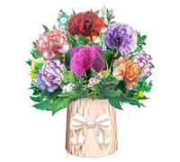 DLYMXGC Grande carte de vœux pop-up 3D de 25,4 cm de haut avec œillets, note vierge et enveloppe, idéale pour la fête des mères, les anniversaires, les anniversaires de mariage, les vœux de