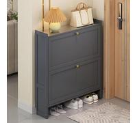 DLYZAYE Meuble de rangement à chaussures avec 2 tiroirs rabattables - Design moderne caché autonome pour couloir, chambre à coucher, appartement - 50,8 cm, 3 niveaux, options
