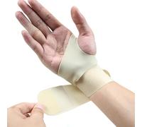 DLZFUDTY Lot de 2 attelles de poignet for le syndrome du canal carpien - Manchon de protection for le fitness, for femmes et hommes(Beige-Right)