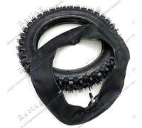 DLZFUDTY Pneu Trotinette Electrique,Roue Trottinette Electr 80/100-12 Roue arrière des pneus arrière Pneu intérieur Tube 12inch Dents Profonde for Dirt Pit Bike Off Road Motorcycle