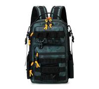 DLZFUDTY Sac De Peche,Sac A Dos De Peche Sac à Dos de pêche en Plein air, Sac d'escalade et Camping avec Porte-Canne, Multifonctionnel Grande capacité(A-7)