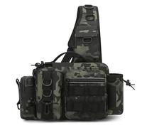 DLZFUDTY Sac De Peche,Sac A Dos De Peche Sac à Dos de pêche for Hommes, boîte leurres, Sac Rangement for matériel la Mouche avec Porte-Canne, bandoulière(Green)