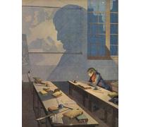DLZJYIQV Célèbre Reproduction de l'affiche Peinture d'art Mural le jeune Napoléon Bonaparte étudiant par Jacques Marie Gaston Onfray De Breville Pour la Décoration Murale 60x90cm