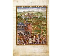 DLZJYIQV Célèbre Reproduction de l'affiche Peinture d'art Mural Scène de torture et de condamnations dans une cité médiévale par Cristoforo De Predis Pour la Décoration Murale 60x90cm