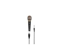 Hama Microphone dynamique DM 60 – cardioïde, boîtier métal, câble 3 m – Noir