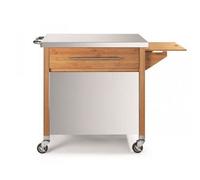 DM Création – Chariot pour plancha 00231n – Bois / Inox
