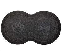 DM Tapis de litière en forme de 8 pour chat 46 x 26 cm