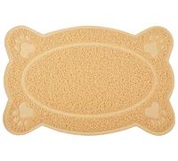 DM Tapis de litière pour chat - 40 x 26 cm - 5 couleurs disponibles (crème)