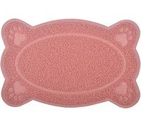 DM Tapis de litière pour chat - 40 x 26 cm - 5 couleurs disponibles (vieux rose)
