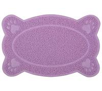 DM Tapis de litière pour chat, 40 x 26 cm, 5 couleurs disponibles (violet)