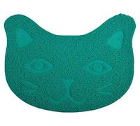 DM Tapis de litière pour petit chat, 40 x 30 cm, 4 couleurs disponibles (turquoise)