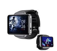 DM101 Montre Intelligente 4G avec Écran Tactile 2.41'' 3 Go + 32 Go, Batterie 2080 mAh, Double Appareil Photo, Déverrouillage GPS WiFi Bluetooth Android Smartwatch pour Homme (Argent)