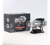 DM136 1/4 Moteur turbo à ondes turbo électrique en métal simulé pour hélicoptère militaire, cadeau pour les amateurs de science et de technologie (plus de 470 pièces)