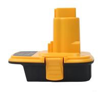 DM18D Adaptateur de batterie pour Dewalt 20 V 18 V Li-Ion Outils Convertisseur Connecteur Plastique Jaune Compatible Outil Électrique Accessoire Construction Robuste (Rose)