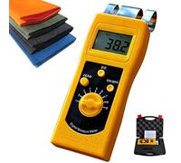 DM200T, analyseur d'humidité textile professionnel avec affichage numérique, capteurs métalliques et 10 niveaux de mesure for vêtements en coton, fils et laine.