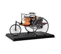 DM229 Modèle d'automobile vintage à 3 roues, première génération-430 + | Kit de montage de voiture électrique mécanique en métal à monter soi-même - Cadeau de collection pour les amateurs