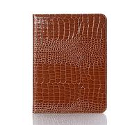 DMaos Étui à rabat en cuir effet croco réfléchissant avec support pour iPad Mini 6 8,3" 2021 avec fonction veille/réveil automatique, porte-cartes, protection classique et tendance pour - Marron