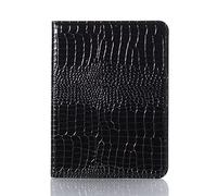 DMaos Étui à rabat en cuir effet croco réfléchissant avec support pour iPad Mini 6 8,3" 2021 avec fonction veille/réveil automatique, porte-cartes, protection classique et tendance pour - Noir