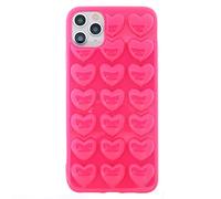 DMaos Housse de Protection Femme pour iPhone 11 Pro Max 3D Bulle Coeur Gel Housse de Protection pour Belle Fille pour iPhone11 Pro Max 6,5 Pouces - Noir