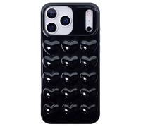 DMaos iP Air Coque en gel pour femme Motif cœur pop bulle 3D Kawaii mignon fille pour iPAir 6,7" Noir