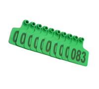 DMBAOD Étiquette d'oreille de Vache en Plastique PE, Identification des Animaux de Ferme, Mouton, Vache, numéro de Vache 001-500 Vert 6 * 7.5cm (2.36 * 2.95in) 101-200