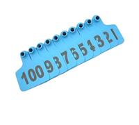 DMBAOD Étiquette d'oreille de Vache en Plastique PE, Identification des Animaux de Ferme, Mouton, Vache, numéro de Vache 001-500 Bleu 4 * 5cm (1.57 * 1.96in) 201-300
