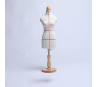 DMBAOD Forme de Robe féminine, féminine sur Mesure Professionnelle, Robe féminine à Coudre Flexible, présentoir de Table de Mannequin avec Base en Bois, modèle de Fabrication de patrons de Couture