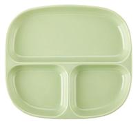 DMBBSAPBSH Assiettes Divisées, Assiettes à Dîner Divisées, Assiette à dîner for le contrôle des portions, plateau en céramique for un usage quotidien(Green)