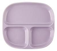 DMBBSAPBSH Assiettes Divisées, Assiettes à Dîner Divisées, Assiette à dîner for le contrôle des portions, plateau en céramique for un usage quotidien(Purple)